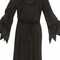 Adults Black Robe with Electroluminescent Mask Phantom Costume